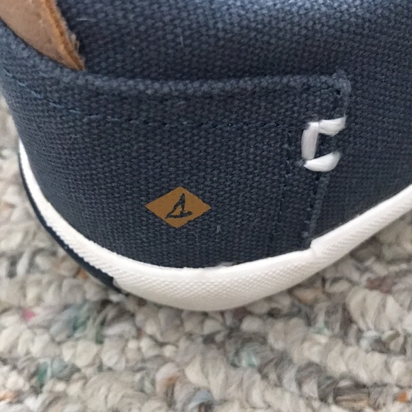 Sperry Bodie Navy Blue Canvas Sneakers - Picture 5 of 8